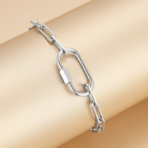 <span class=keywords><strong>Pulsera</strong></span> <span class=keywords><strong>de</strong></span> Cadena <span class=keywords><strong>de</strong></span> Oro Más <span class=keywords><strong>Vendida</strong></span>, Pulseras Sencillas <span class=keywords><strong>de</strong></span> Acero Inoxidable, Joyería Impermeable, <span class=keywords><strong>Pulsera</strong></span> <span class=keywords><strong>de</strong></span> Cadena <span class=keywords><strong>de</strong></span> Clip Personalizada - Product Image 3