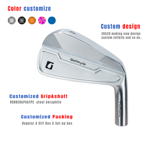 Têtes de <span class=keywords><strong>fer</strong></span> à repasser en <span class=keywords><strong>fer</strong></span> forgé pour droitiers, ensembles de fers personnalisés en acier au carbone, fraisage CNC complet, plaqués - Product Image 2