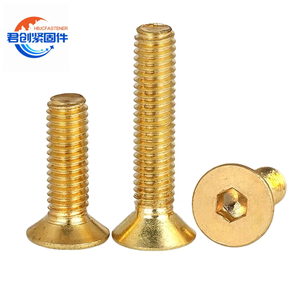 Alta qualità in ottone esagono presa a <span class=keywords><strong>testa</strong></span> <span class=keywords><strong>svasata</strong></span> viti H59 H62 zinco placcatura M3 <span class=keywords><strong>M5</strong></span> filo <span class=keywords><strong>dimensioni</strong></span> tappo disponibile pollici metrico - Product Image 1