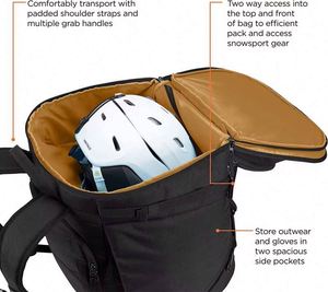 Muestra gratuita de mochila personalizada de 60L para botas de esquí de invierno, mochila deportiva para exteriores, bolsa para botas de esquí, mochila para carreras de esquí - Product Image 5
