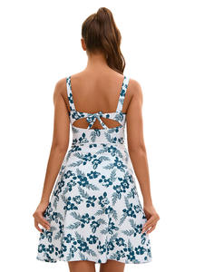 Vêtements de plage une pièce écologiques imprimés à motif solide pour femmes européennes et américaines, maillots de bain respirants de grande taille - Product Image 6