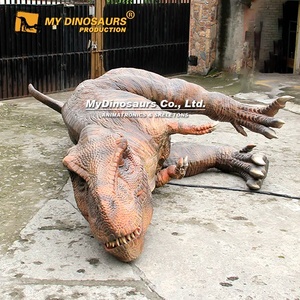 MY DINO AD093 Decoración de Jardín, Dinosaurio Animatrónico de Tamaño Pequeño, Modelo <span class=keywords><strong>T.Rex</strong></span> Caído - Product Image 2