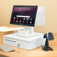 Nouveau Design Système POS Complet Caisse Enregistreuse Machine de Point de Vente au Détail Windows Android Tout-en-un