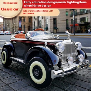 Samart Vintage niños eléctricos niños y niñas bebé Control remoto juguete paseo en coche de cuatro ruedas motrices - Product Image 2