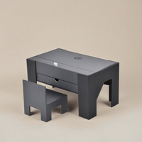 Boîte de rangement de mini coiffeuse de décoration de miroir recyclable réutilisable de créativité personnalisée