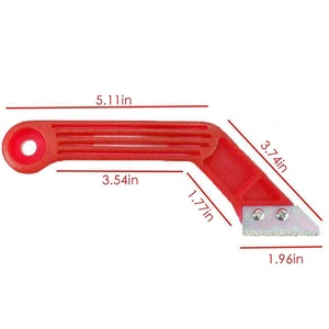 Cuchilla de carburo de tungsteno para limpieza de azulejos, herramienta raspadora de pintura de papel tapiz, limpiador de juntas de azulejos de pared, removedor de lechada - Product Image 5