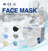 Masque de protection anti-poussière noir personnalisé Kn95 FFP2 Kn 95 Masque jetable 5 plis Kn95Mask