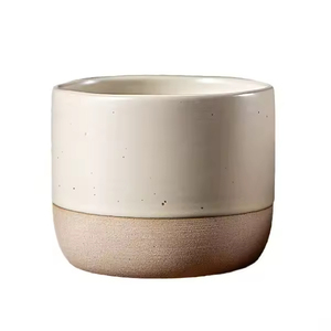 Customized Logo Modern Ceramic Coffee Mug featuring a two-tone design with a glossy glaze top and hand grip - Product Image 2