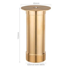 Boquilla de fuente de latón con forma de hongo ChenMei para jardín y <span class=keywords><strong>piscina</strong></span>, con conexión de rosca externa para rocallas y estanques de peces - Product Image 6