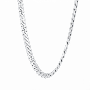 Cadena Cubana de Platino Pt950 Blanca Sólida de Alta Calidad, Collar Unisex Minimalista de Lujo, Regalo de Joyería de Platino - Product Image 5
