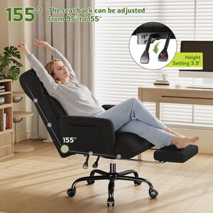 Ultra High Lift Ergonomic Full-Body Support Criss <strong>Cross</strong> <strong>Legged</strong> Pink Teddy Fleece Velvet Ergonomic Office <strong>Chair</strong> with Footrest - Product Image 5