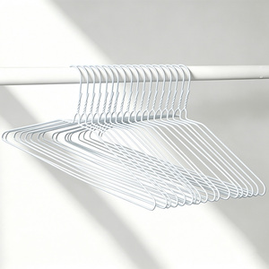 I KNOW Cintre simple et fin en fil de fer pour nettoyage à sec et blanchisserie, 18 pouces, calibre 14,5, fil de 1,9 mm - Product Image 1