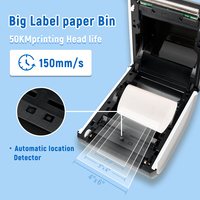 Máquina de etiquetas de envío térmico de alta velocidad AIMO 4x6, impresora de etiquetas de paquetes térmicos directos, fabricante de etiquetas inalámbrico de escritorio
