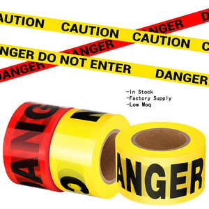 Cinta de seguridad amarilla para barrera de construcción, rollos de cinta de advertencia de peligro, cinta de advertencia de prohibido <span class=keywords><strong>el</strong></span> acceso, cinta de barrera de peligro, cinta para escena del crimen - Product Image 5