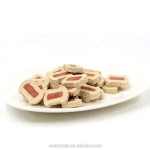 Oem/Odm Bacon Koekjes Kip Voor Hond Traktaties Rundvlees Smaak Voedsel Hondensnack