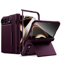Étui de téléphone pliable avec protection d'écran intégrée pour iPhone 18 avec poche pour cartes et emplacement pour stylo pour iPhone Duo