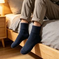 Chaussettes en laine sur mesure en gros, épaisses, chaudes, en laine mérinos, antidérapantes, respirantes, confortables, pour l'hiver, pour femmes et hommes, intérieur et extérieur, usage quotidien
