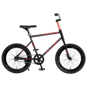 Bicicleta sin cola con cuadro de acero de alto carbono, rueda de 20 pulgadas, horquilla rígida sin suspensión, capacidad de carga de 150 kg, para uso en carretera y saltos en tierra. - Product Image 1