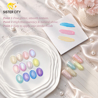 Vernis à ongles gel micro-pailleté 12 couleurs en gros, haute qualité, marque privée, fournisseur d'articles de nail art DIY