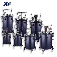 Pot de peinture à agitation automatique XFHVLP, réservoir sous pression 43,5 PSI en acier inoxydable pour pulvérisation automobile, mobilier et métal