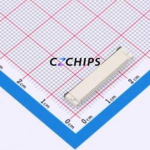 XW0520012-410R-001 FFC/FPC Connector SMD,P=0.5mm,Horizontal Mount Connector Flip Cover Type Bottom Contact 41P 0.5mm - Product Image 2