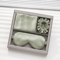 Ensemble cadeau de taie d'oreiller et masque pour les yeux en soie de mûrier 100% pure et biologique, anti-plis, écologique, pour la maison et l'hôtellerie
