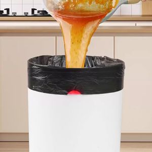 ถุงขยะสีดำแบบหนา มีเชือกผูก ยี่ห้อ HuamaohengchunHousehold ขนาด 4-5 แกลลอน 17.7x17.7 นิ้ว 1 ม้วน 50 ใบ - Product Image 3