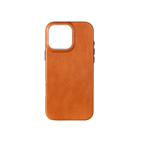 Étui de téléphone en cuir huilé de luxe fait main YUBO LEATHER, étui en cuir véritable pour iPhone 16, 16 Pro Max, 16 Plus, cadre de caméra en métal