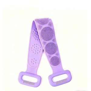 Extended Thickened Durable <b>Silicone</b> Double Sided Bath Exfoliating Back <b>Scrubber</b> Quickly Removes Dead Skin - Product Image 1