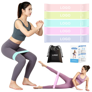 Ensemble de bandes de résistance avec sac de transport pour l'entraînement physique des adultes, bandes d'exercice en latex, résistance légère à très lourde, portables - Product Image 1