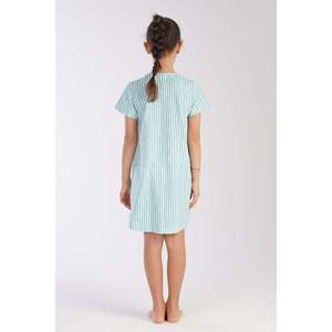 Robe de nuit ovale pour filles, tunique à manches courtes avec col, tailles 3-4/9-10 - Product Image 1