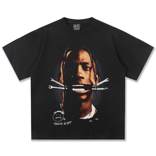Summer American Trendy Brand 2026 High Street Hip Hop Short Sleeved Men's and Women's T-shirts Retro Breathable Top
