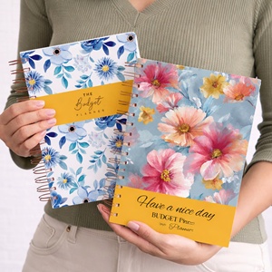 Journal d'affaire personnalisé avec argent Enveloppe <span class=keywords><strong>de</strong></span> <span class=keywords><strong>caisse</strong></span> Nouveau design non daté en spirale Planificateur mensuel hebdomadaire quotidien <span class=keywords><strong>Cahier</strong></span> <span class=keywords><strong>de</strong></span> notes budget <span class=keywords><strong>de</strong></span> travail pour femmes - Product Image 1