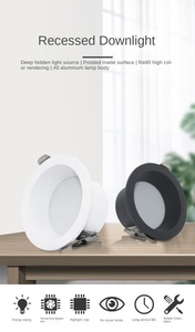 Cadre de plafonnier de logement direct d'usine encastré rond LED Downlight Spot Anti-éblouissement pour salle de bain - Product Image 6