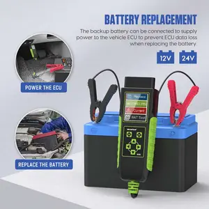 2023 8-30V Super Battery Tester adattatore OBD2 alimentatore ECU Test di tensione della batteria