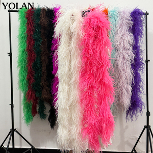 शानदार 8-10 सेमी ऑस्ट्रिक पंख बोए 6 प्लाई रंग और शादी पार्टी की सजावट के लिए प्राकृतिक पैटर्न - Product Image 2