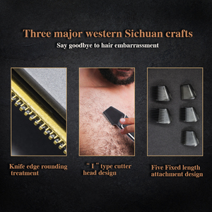 C & C تصميم جديد قابل للتعديل طول صفر فتل USB قابلة لإعادة الشحن آلة تشذيب الشعر الرجال - Product Image 5