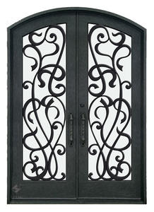 Puerta de hierro forjado de Vietnam con barra de acero de 14x14 mm y diseño técnico 2D 3D en negro, cobre, bronce y estaño. - Product Image 6