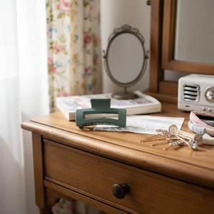 Vendita Calda di Mollette per Capelli Vintage per Bambine con Cristalli in Resina e Strass, Accessori per Capelli in Tessuto all'Ingrosso - Product Image 3