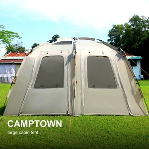 <b>Large</b> Space Family-Friendly Waterproof Camping <b>Tent</b> with Easy Setup and Durable Design for Hiking and Outdoor Activities 4-5 - Product Image 4