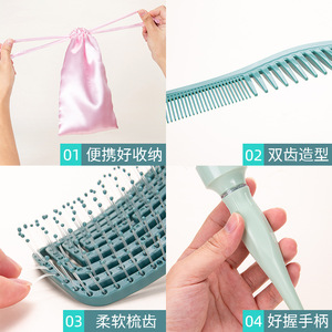 Ensemble d'outils de coiffure Playboy de Guangzhou avec brosse, peigne, pinces et fer à boucler pour usage quotidien - Product Image 3