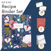 Recette 3 reliure à anneaux taille A5 cuir et matériau de couverture en PVC reliure spirale recettes de famille Journal avec papier d'impression couleur