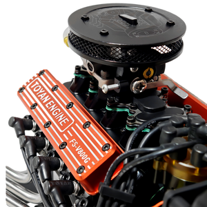 Motor de Gasolina <span class=keywords><strong>TOYAN</strong></span> FS-V800G V8 de Cuatro Tiempos, Refrigerado por Agua, Metálico, para Autos, Barcos y Aviones RC - Product Image 1