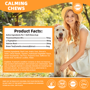 En stock - Friandises calmantes premium pour chiens et chats avec L-Tryptophane pour favoriser <span class=keywords><strong>la</strong></span> relaxation et le bien-être émotionnel - Product Image 3