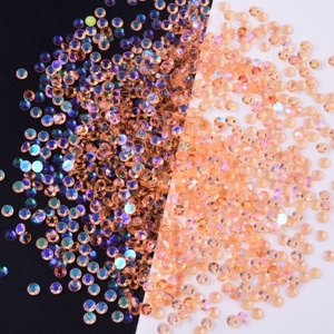 OLeeya Vente en gros Aurora 3mm Pierres transparentes à dos plat Gelée Résine Non Hot Fix Strass pour le bricolage - Product Image 6