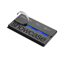 Boîte d'emballage en papier avec bande détachable pour carte cadeau VIP d'entreprise, personnalisable avec logo, recyclable