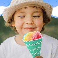 6 oz neige cône tasses en vrac coloré cône papier tasse jetable étanche cône tasses ForIce crème rasé glaces