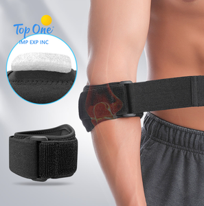 Top One Professional Tennis Codo Brace Soporte Compresión efectiva Gimnasio Deportes Brazo Codera Manga para aliviar el dolor Protección - Product Image 1