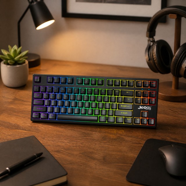 OEM Custom Logo 68Keys Wired RGB Lighting Hot-Swap Programmable Mechanical Keyboard High Low Keys Ergonomic Gaming Keyboard