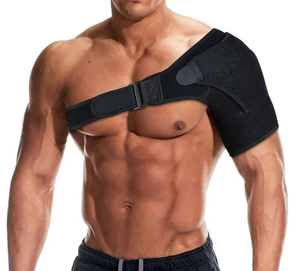Adjustable Shoulder Support Brace with Pressure Pad for Torn Rotator Cuff